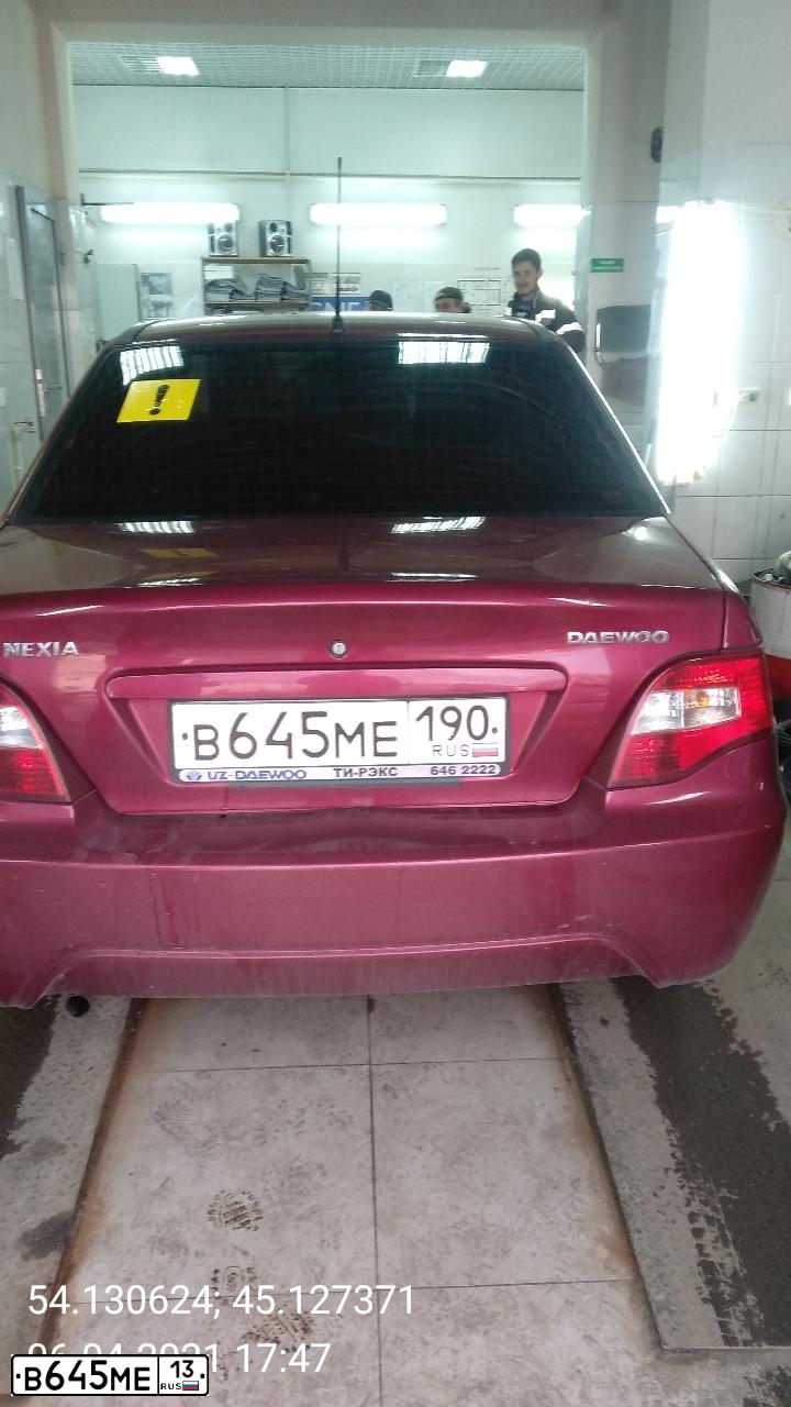 Фото автомобиля DAEWOO NEXIA, 2010 — госномер М254АР13. Цвет: СПЕЛАЯ ВИШНЯ