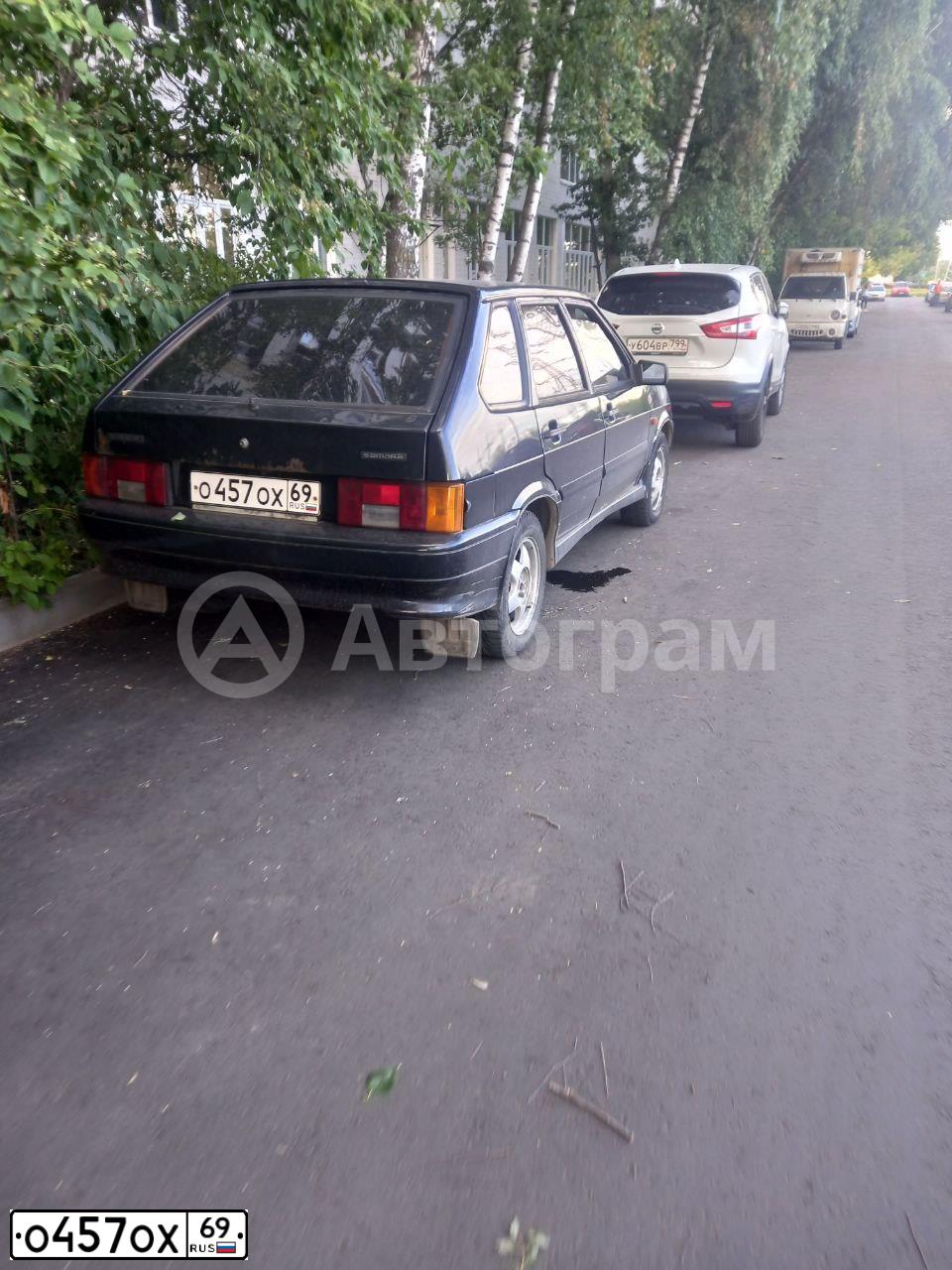 Фото автомобиля LADA 2114 SAMARA, 2008 — госномер О457ОХ69. Цвет: ГРАФИТОВЫЙ МЕТАЛЛИК