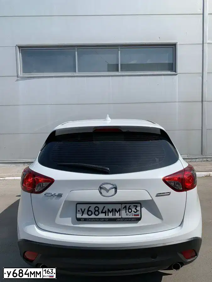 Фото автомобиля MAZDA CX-5, 2015 — госномер К006СА73. Цвет: Белый
