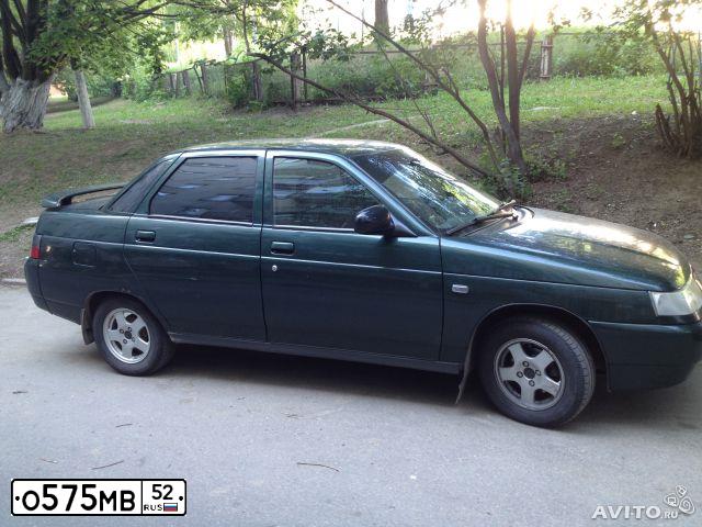 Фото автомобиля LADA 2110, 2004 — госномер Р562ТЕ152. Цвет: Темно-зеленый