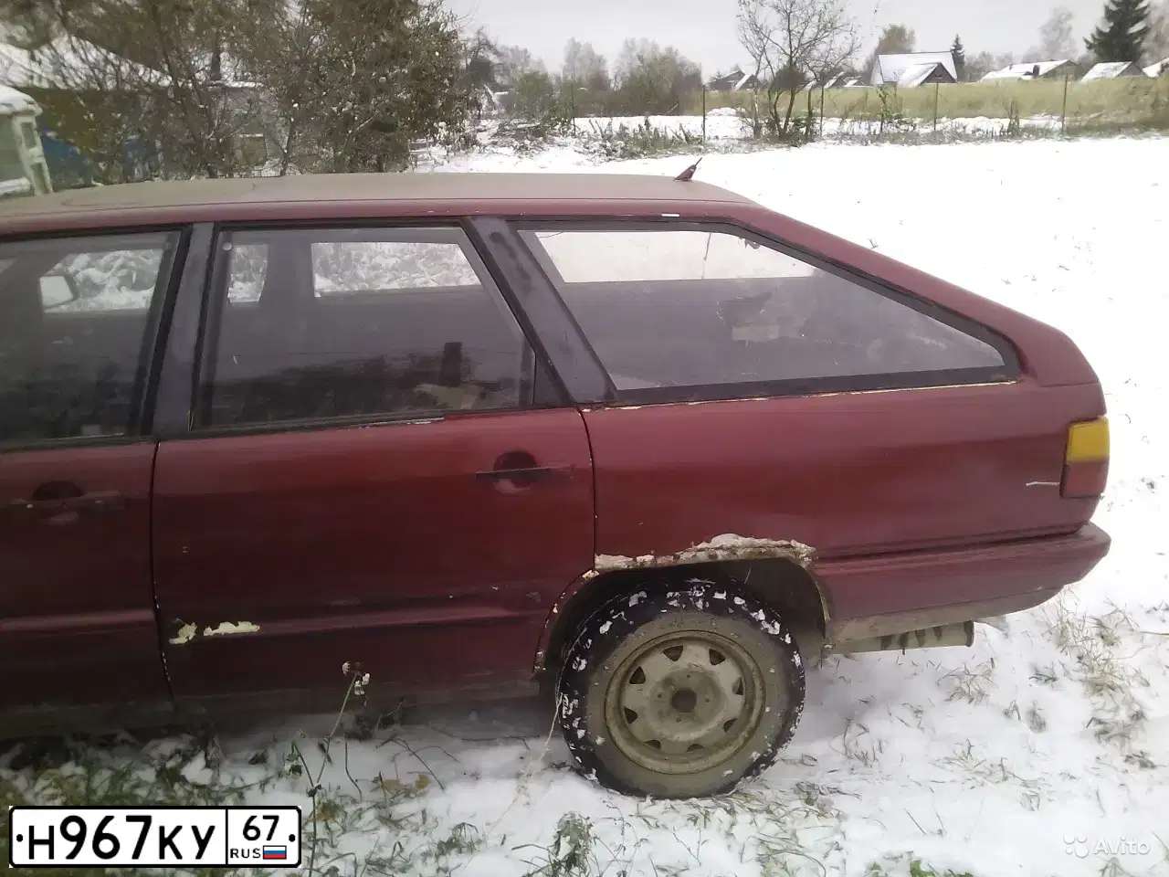 Фото автомобиля AUDI 100, 1984 — госномер С508ХЕ50. Цвет: КРАСНЫЙ