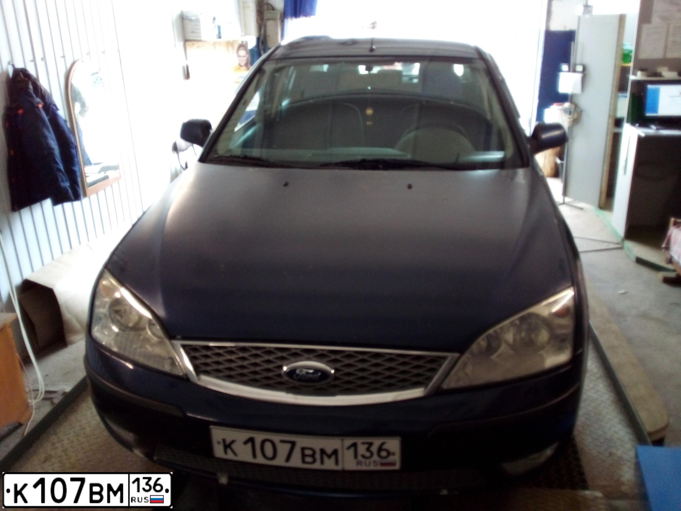 Фото автомобиля FORD MONDEO, 2005 — госномер К107ВМ136. Цвет: ТЕМНО-СИНИЙ