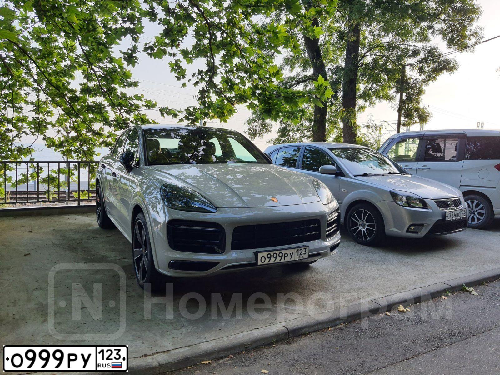 Фото автомобиля KIA CEE'D, 2016 — госномер О999РУ123. Цвет: синий