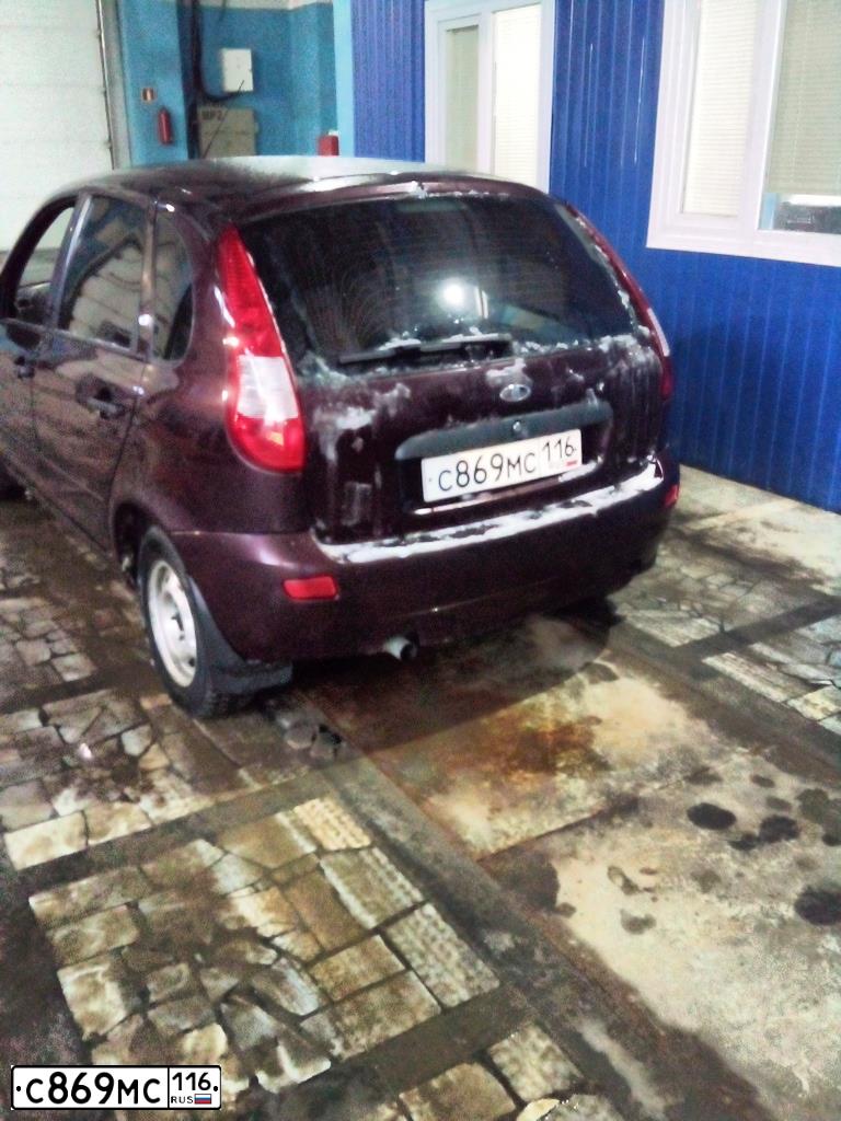 Фото автомобиля LADA 1119 KALINA, 2012 — госномер С869МС116. Цвет: ТЕМНО-ВИШНЕВЫЙ