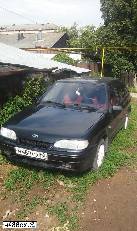 Фото автомобиля LADA 2114 SAMARA, 2011 — госномер Н488ОХ62. Цвет: Сине-Черный
