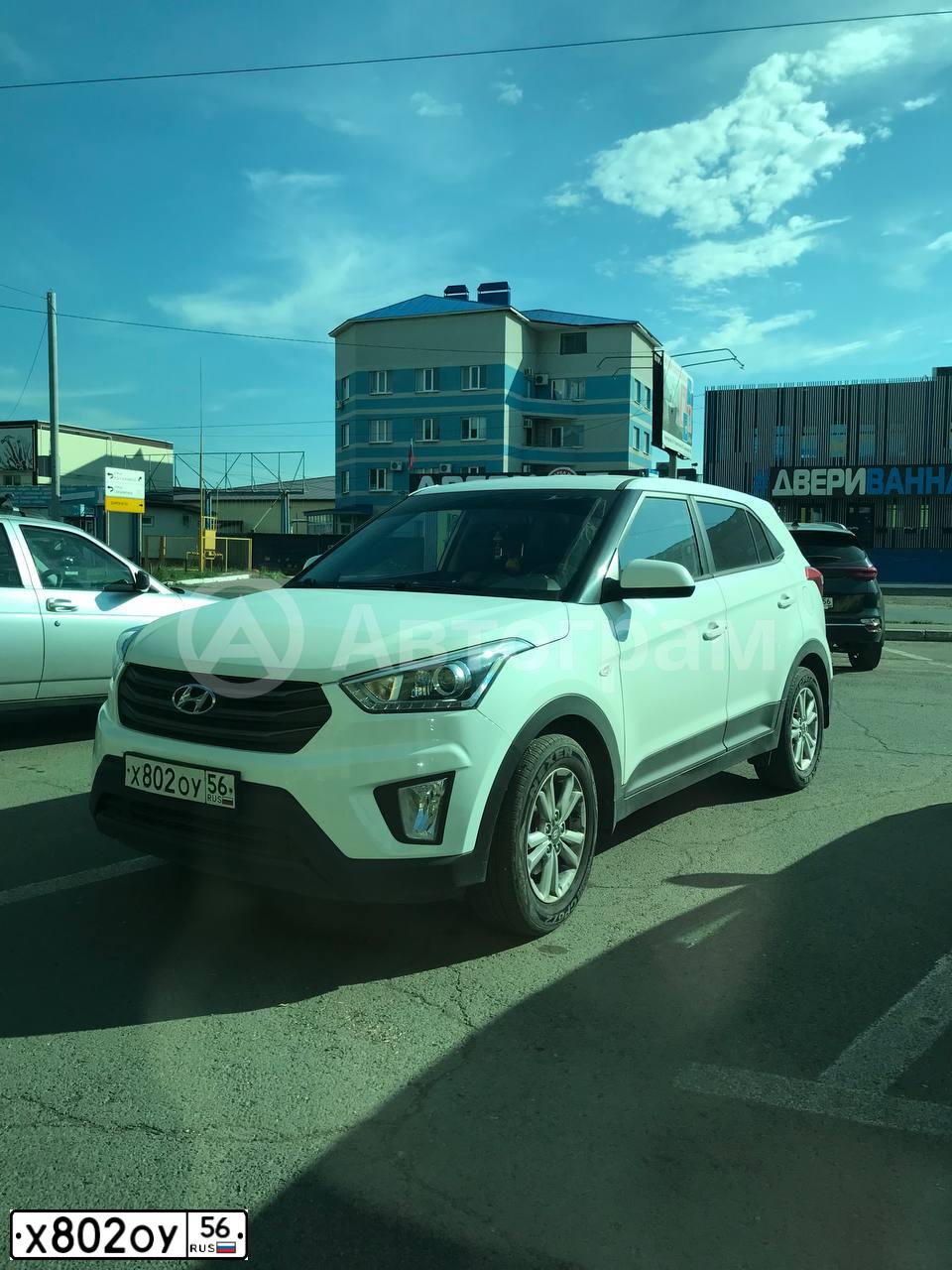 Фото автомобиля HYUNDAI CRETA, 2018 — госномер Х321КЕ774. Цвет: БЕЛЫЙ