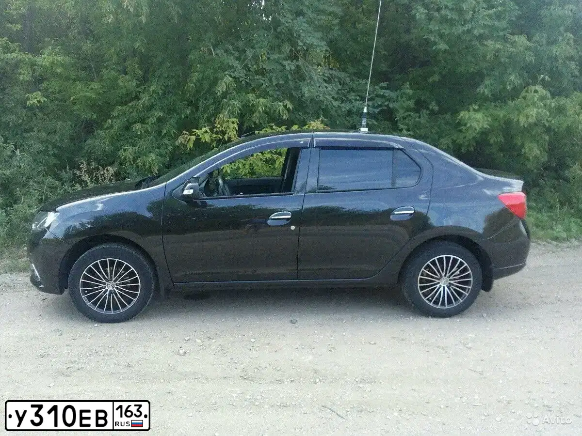 Фото автомобиля RENAULT LOGAN, 2014 — госномер У310ЕВ163. Цвет: ЧЕРНЫЙ