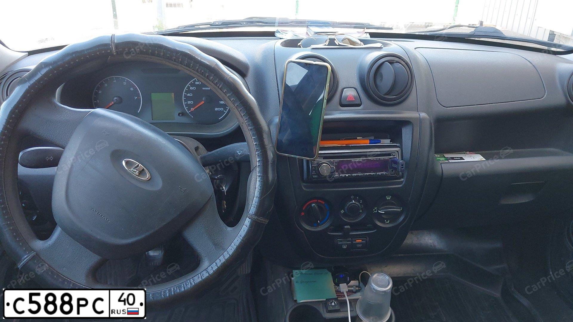 Фото автомобиля LADA 2190 GRANTA, 2012 — госномер С588РС40. Цвет: Сине-Черный