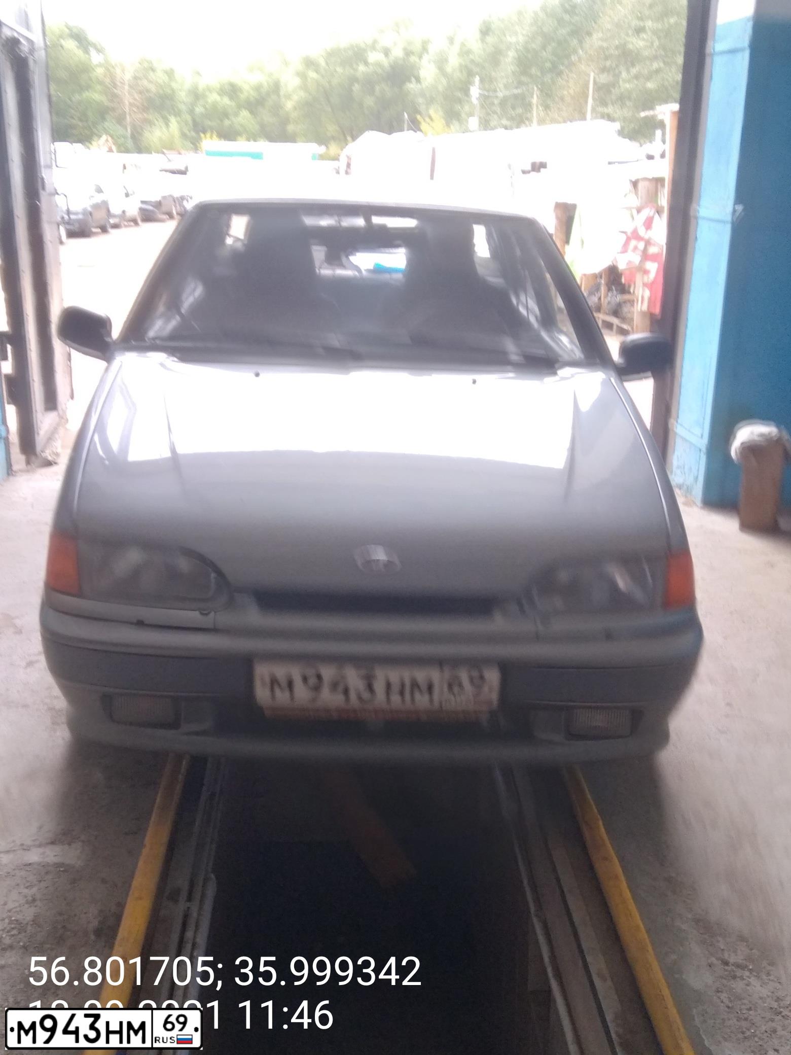 Фото автомобиля LADA 2115 SAMARA, 2005 — госномер М943НМ69. Цвет: средний серо-зеленый металлик