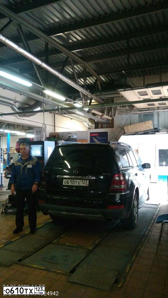 Фото автомобиля MERCEDES GL-KLASSE, 2006 — госномер У610ТХ123. Цвет: ЧЕРНЫЙ