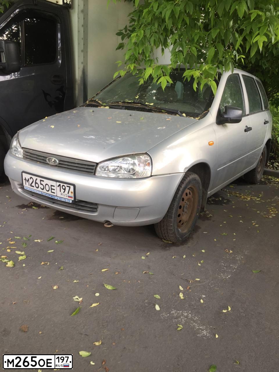Фото автомобиля LADA 1117 KALINA, 2011 — госномер М265ОЕ197. Цвет: СЕРЫЙ СВЕТЛЫЙ
