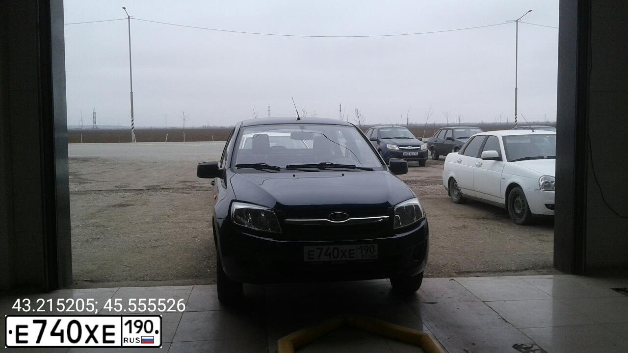 Фото автомобиля LADA 2190 GRANTA, 2012 — госномер К501ЕХ95. Цвет: синий