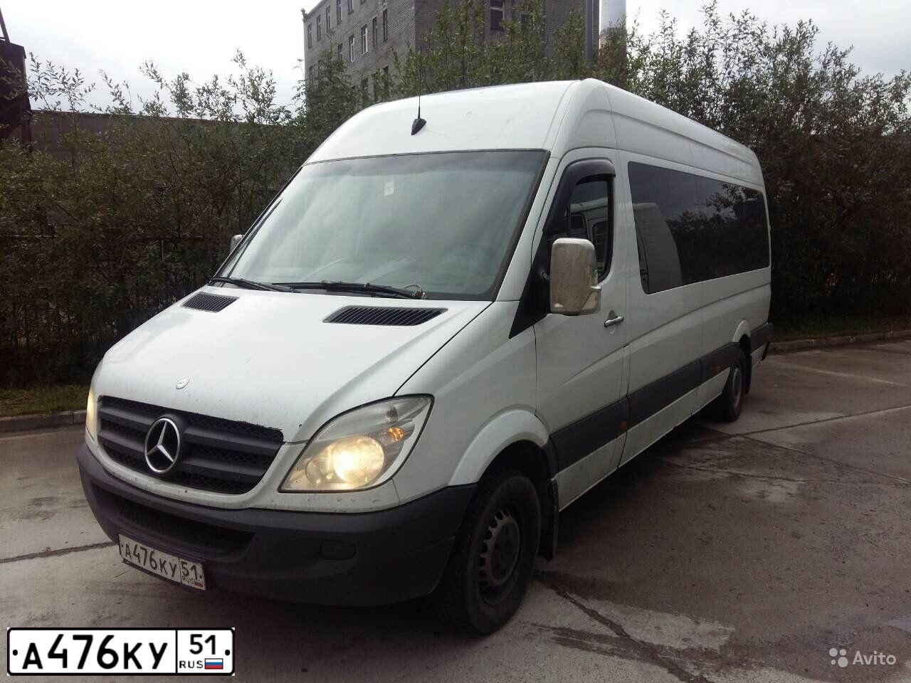 Фото автомобиля MERCEDES SPRINTER, 2007 — госномер А476КУ51. Цвет: Белый