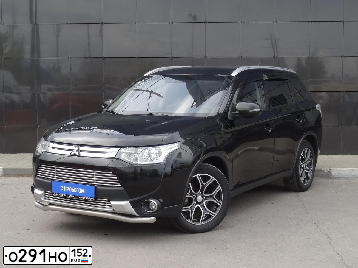 Фото автомобиля MITSUBISHI OUTLANDER, 2014 — госномер Х771ЕК152. Цвет: ЧЕРНЫЙ