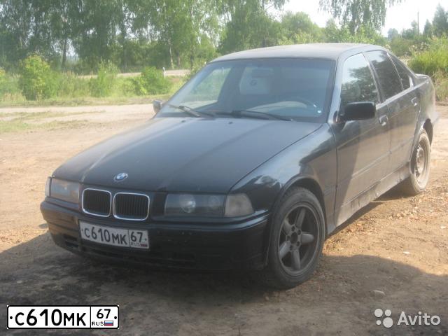 Фото автомобиля BMW SERIE 3, 1992 — госномер С610МК67. Цвет: ЧЕРНЫЙ