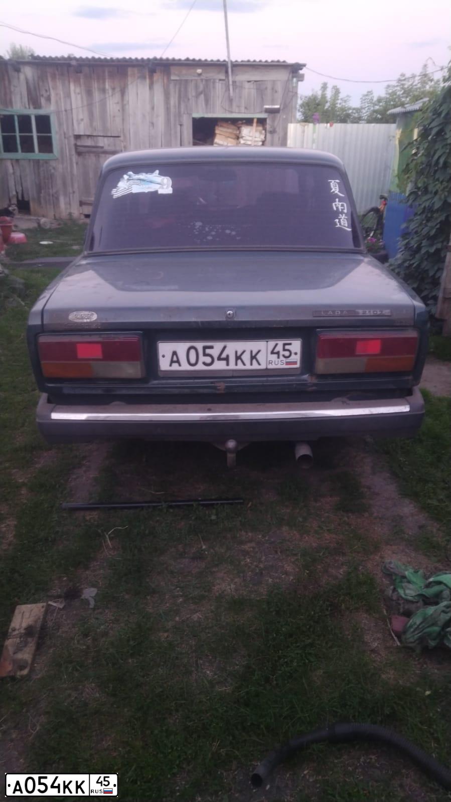Фото автомобиля LADA 2107 LADA, 2006 — госномер А054КК45. Цвет: Темно-зеленый