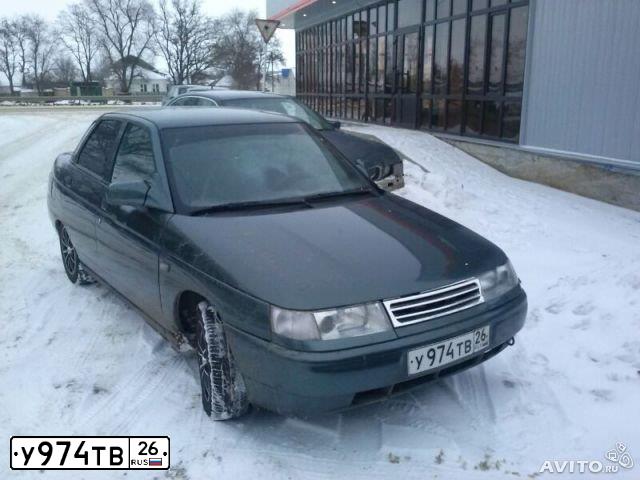Фото автомобиля LADA 2110, 2007 — госномер Х690СМ161. Цвет: Серо-сине-зеленый