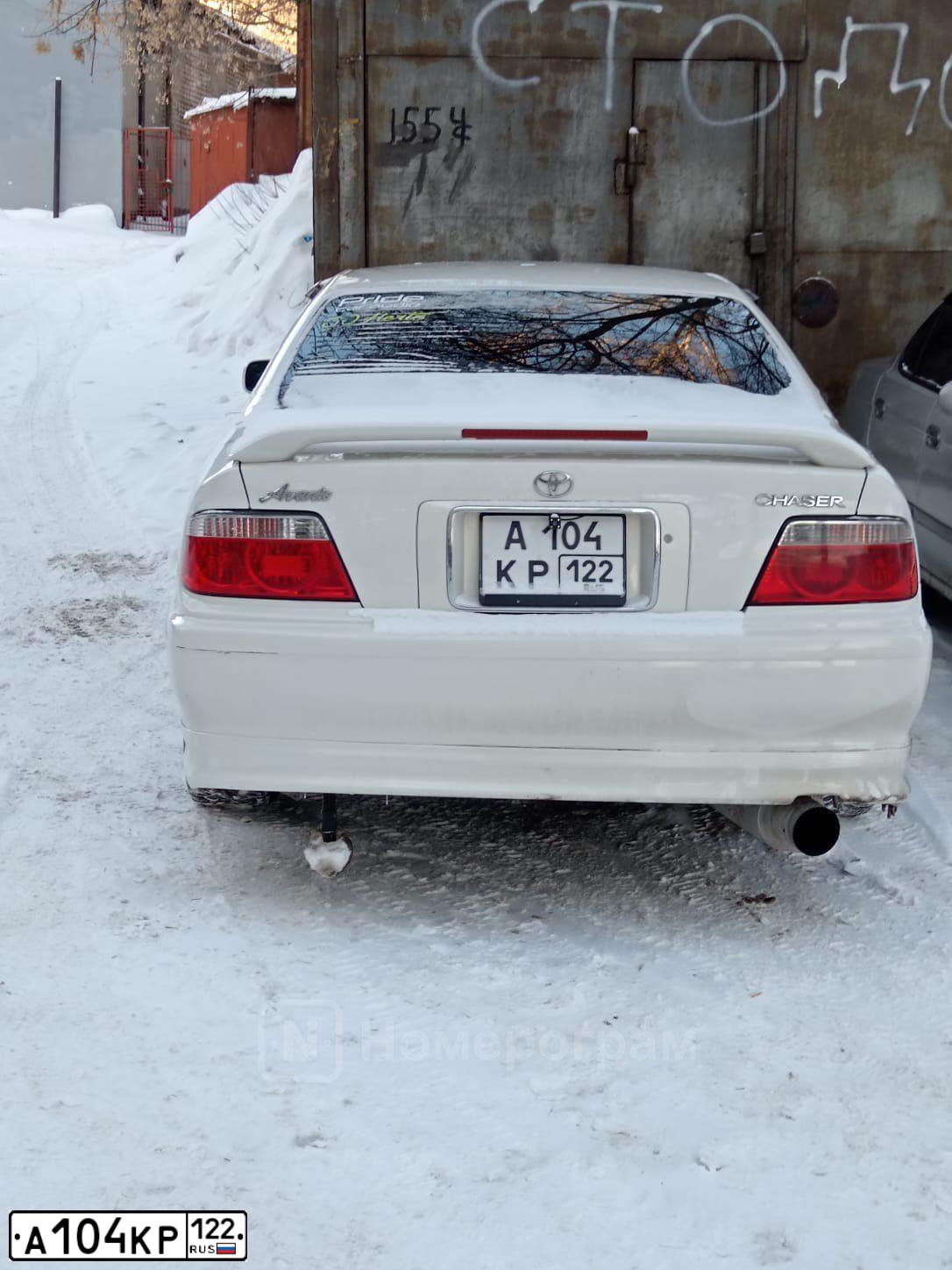 Фото автомобиля TOYOTA CHASER, 1999 — госномер А104КР122