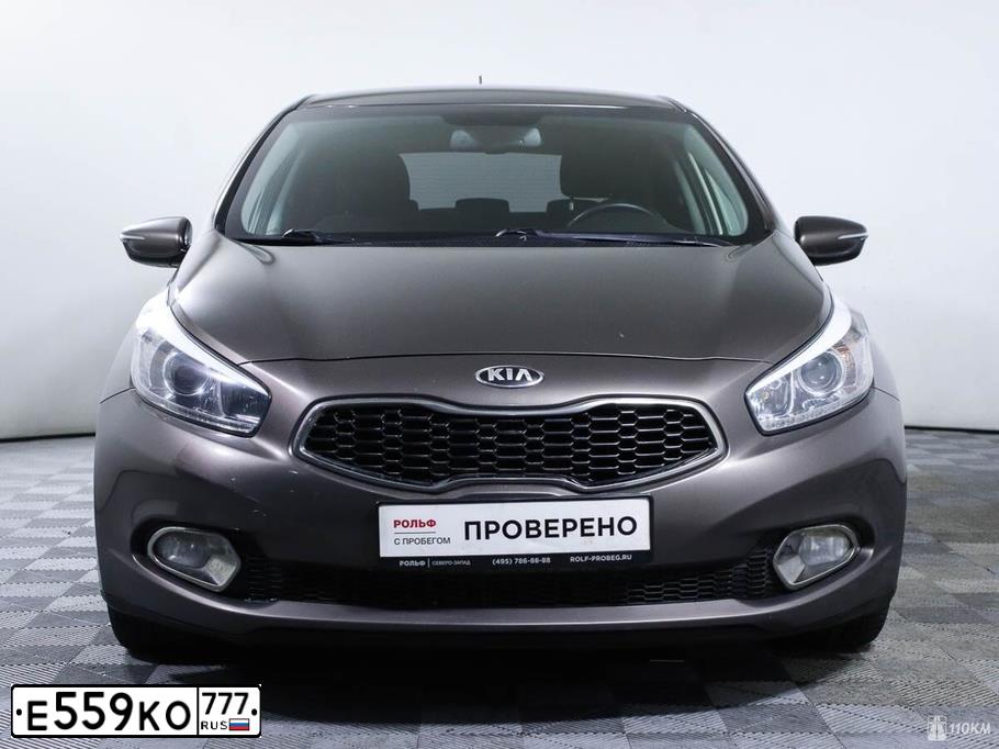 Фото автомобиля KIA CEED, 2014 — госномер М165ЕО716. Цвет: Коричневый