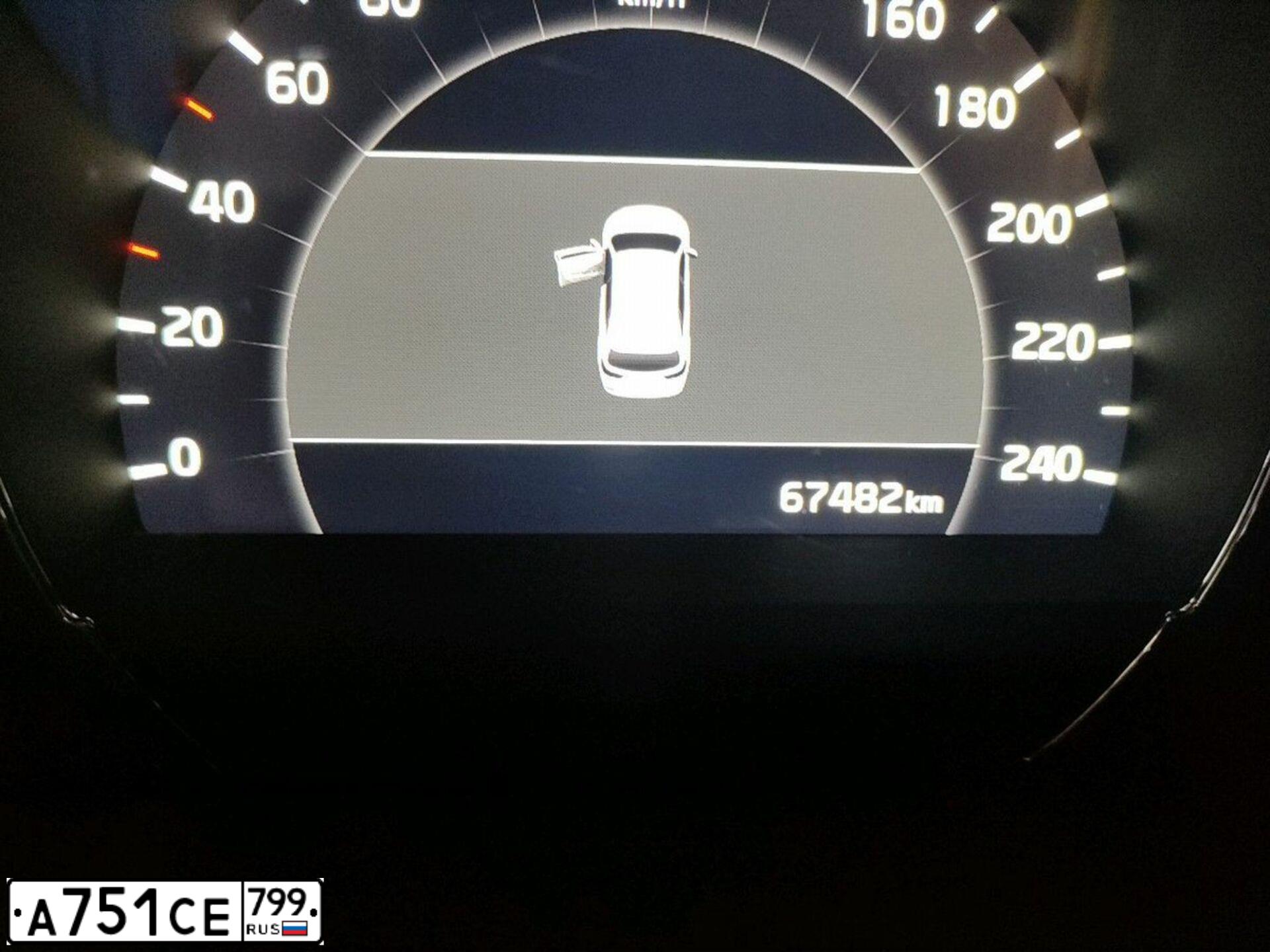 Фото автомобиля KIA SORENTO, 2019 — госномер А751СЕ799. Цвет: СЕРЫЙ