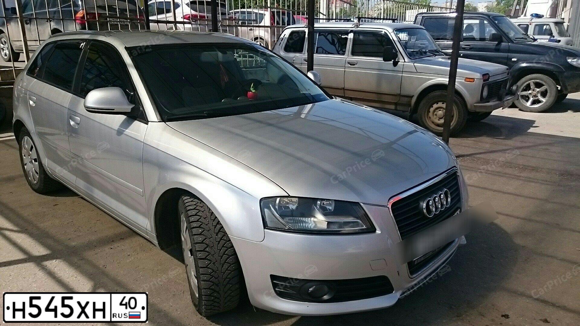 Фото автомобиля AUDI A3, 2009 — госномер О668АУ550. Цвет: СЕРЫЙ