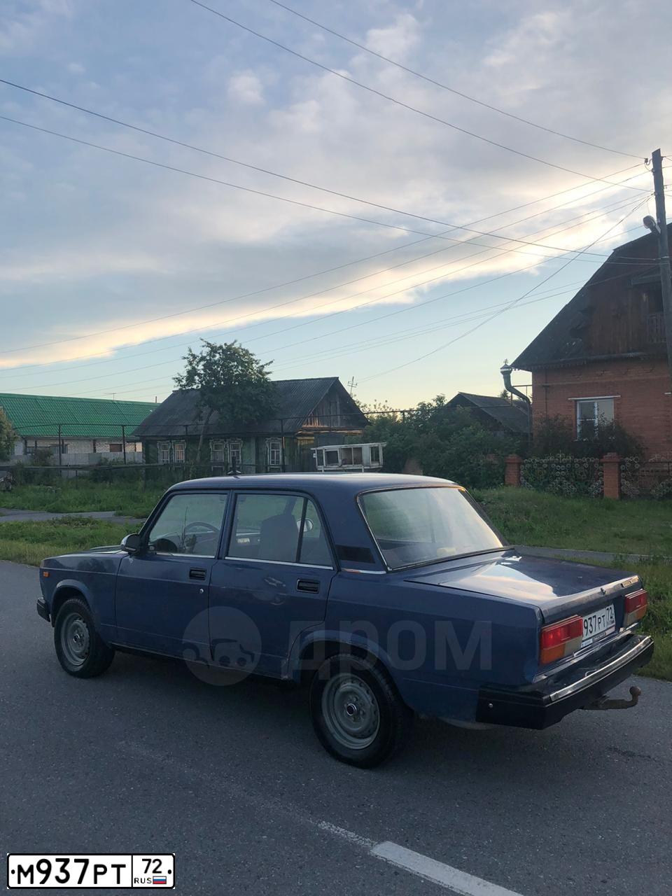 Фото автомобиля LADA 2107 LADA, 2005 — госномер М937РТ72. Цвет: синий
