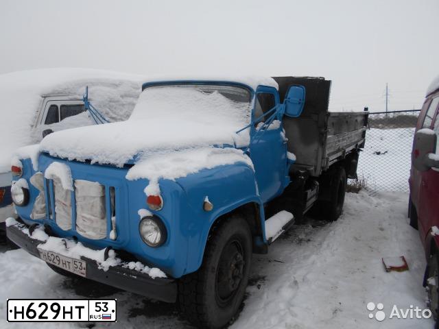 Фото автомобиля GAZ 53, 1989 — госномер Н629НТ53. Цвет: голубой