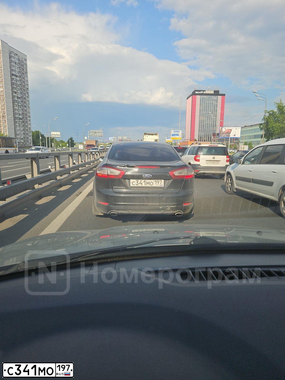 Фото автомобиля FORD MONDEO, 2011 — госномер С341МО197. Цвет: ЧЕРНЫЙ