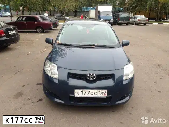 Фото автомобиля TOYOTA AURIS, 2008 — госномер О942СН44. Цвет: ТЕМНО-СИНИЙ