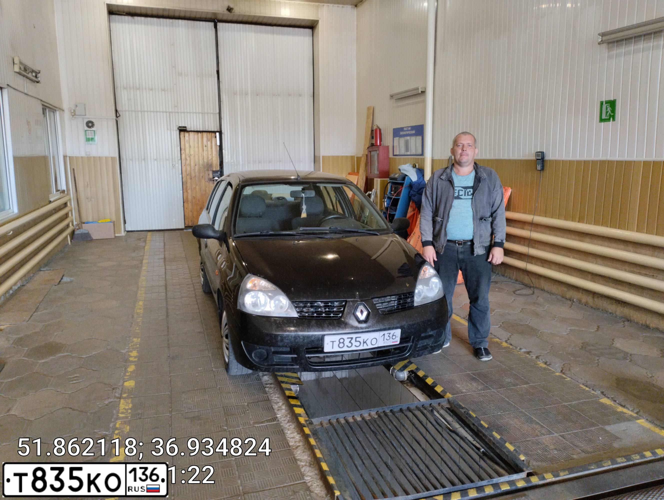 Фото автомобиля RENAULT SYMBOL, 2007 — госномер С380МУ136. Цвет: ЧЕРНЫЙ