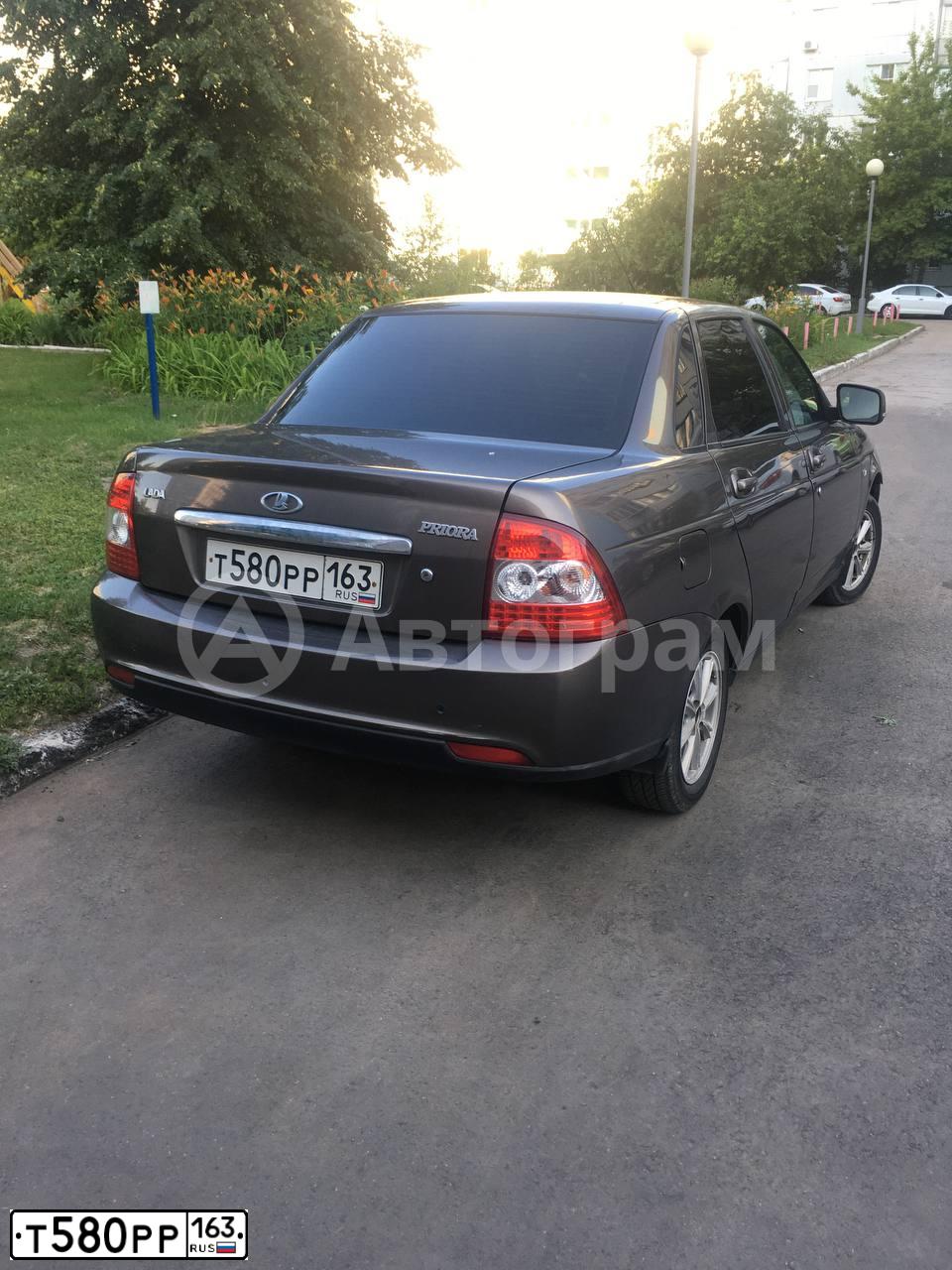 Фото автомобиля LADA 2170 PRIORA, 2014 — госномер Т580РР163. Цвет: Золотисто-коричневый
