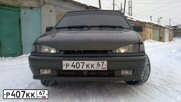 Фото автомобиля LADA 2114 SAMARA, 2006 — госномер Р407КК67. Цвет: ЗОЛОТИСТО ТЕМНО-ЗЕЛЕНЫЙ