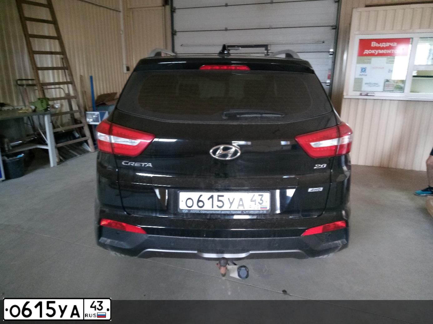Фото автомобиля HYUNDAI CRETA, 2017 — госномер А764УВ43. Цвет: ЧЕРНЫЙ