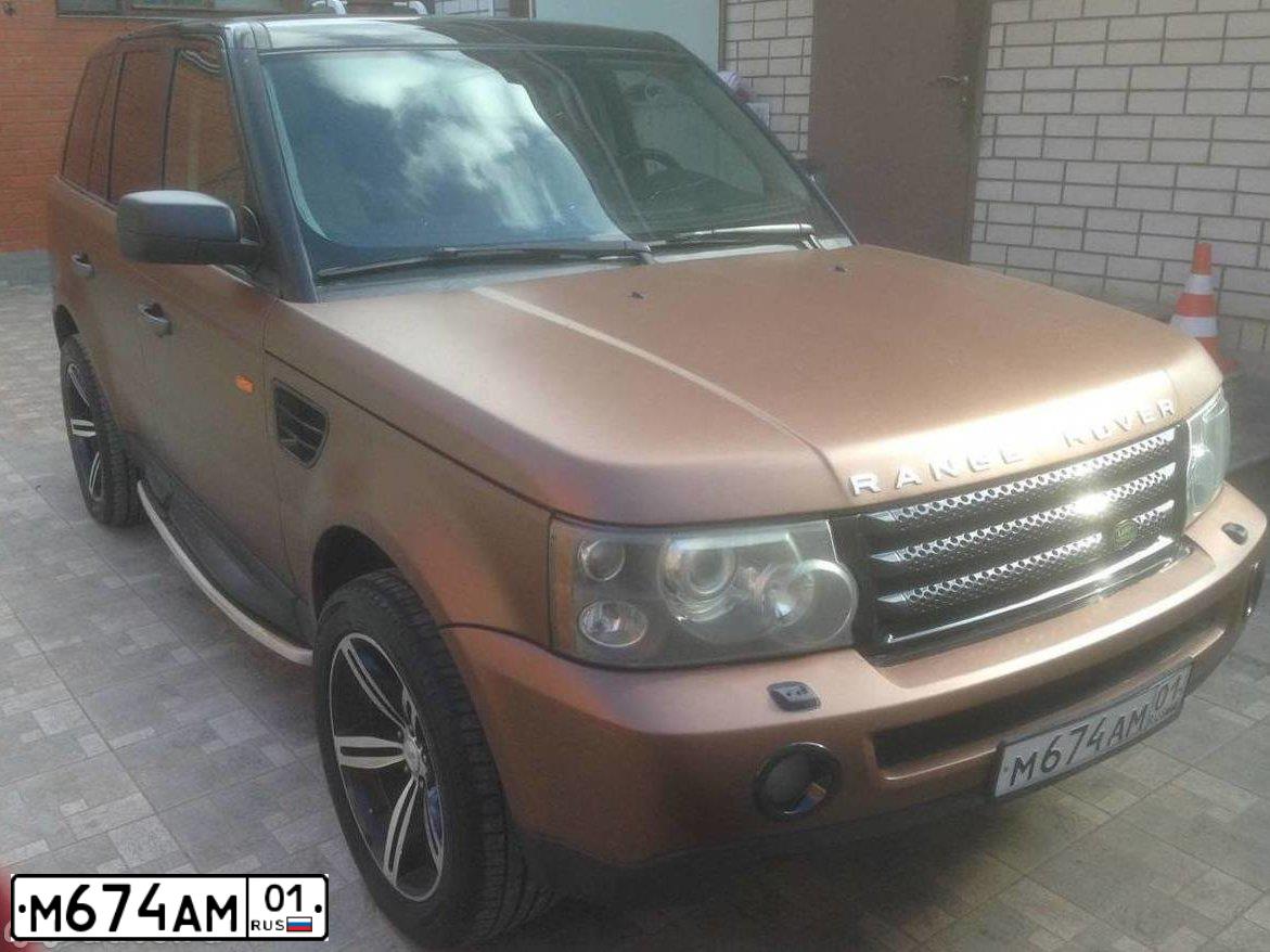 Фото автомобиля LANDROVER RANGE ROVER SPORT, 2006 — госномер М770УМ93. Цвет: ЧЕРНЫЙ