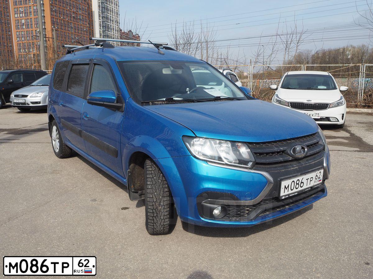 Фото автомобиля LADA LARGUS, 2021 — госномер М086ТР62. Цвет: синий