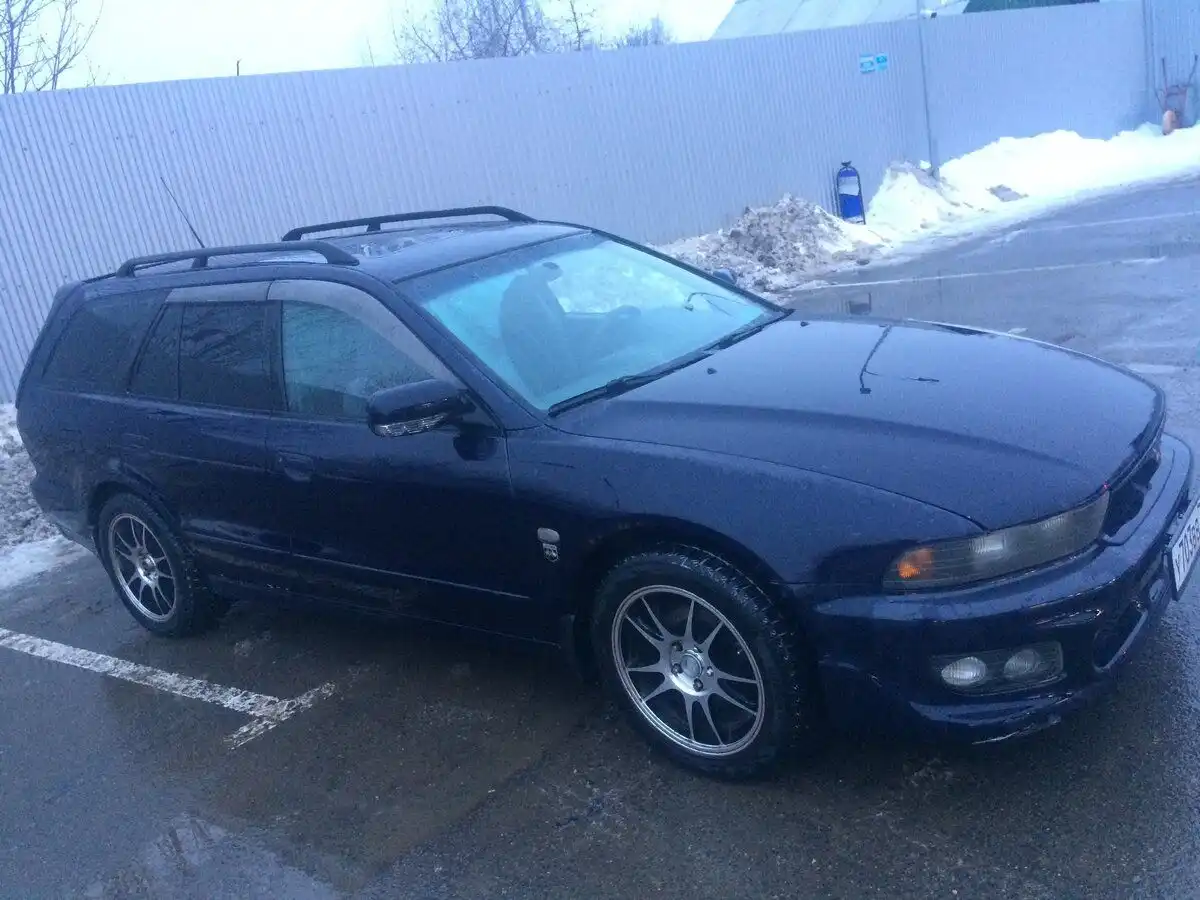 Фото автомобиля MITSUBISHI GALANT, 1997 — госномер А774ЕН761. Цвет: синий