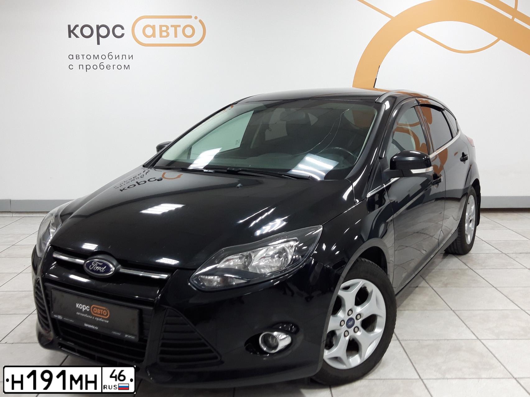 Фото автомобиля FORD FOCUS, 2014 — госномер Н191МН46. Цвет: ЧЕРНЫЙ