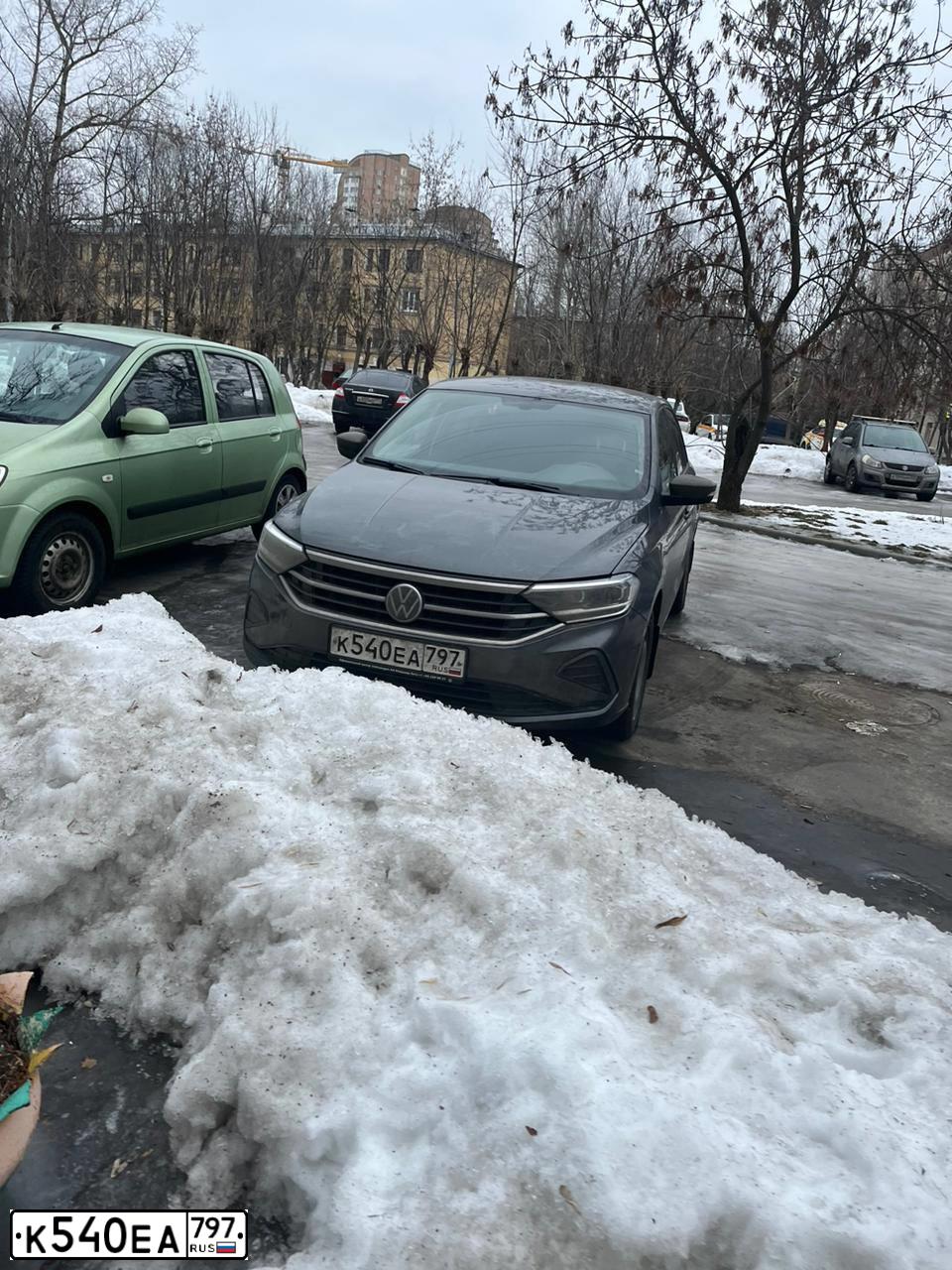 Фото автомобиля ФОЛЬКСВАГЕН ПОЛО, 2021 — госномер К540ЕА797. Цвет: ТЕМНО-СЕРЫЙ