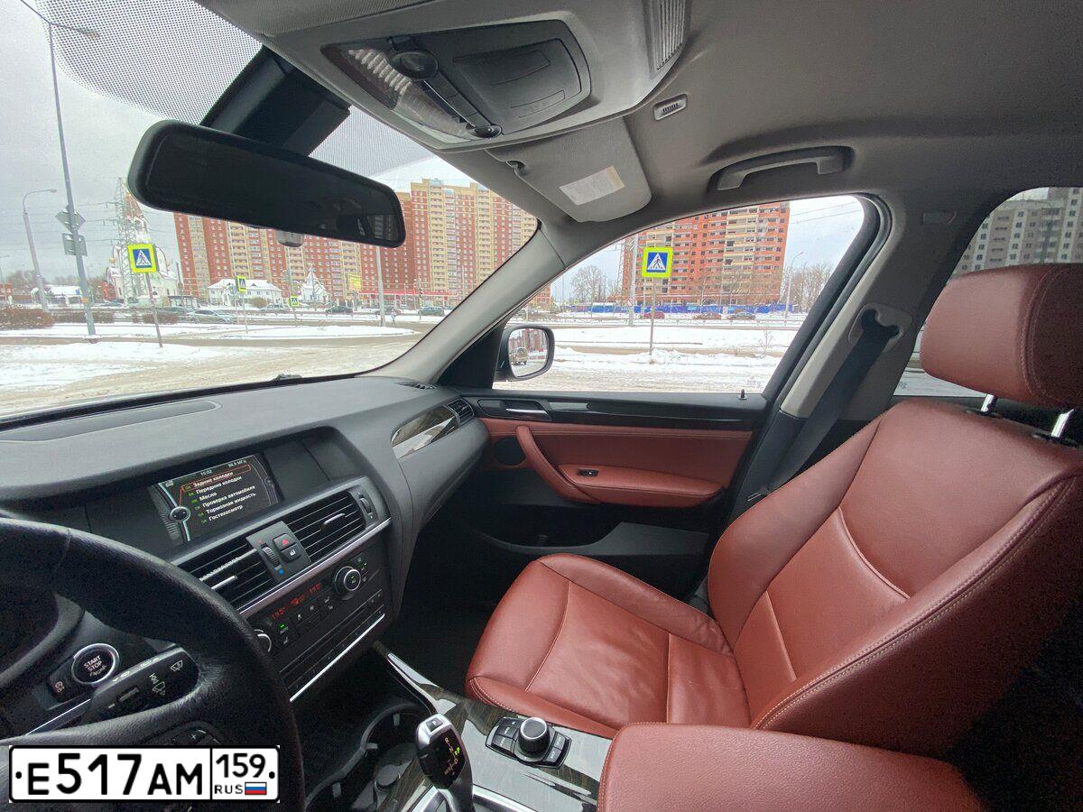 Фото автомобиля BMW X3, 2013 — госномер Н723НТ18. Цвет: Коричневый