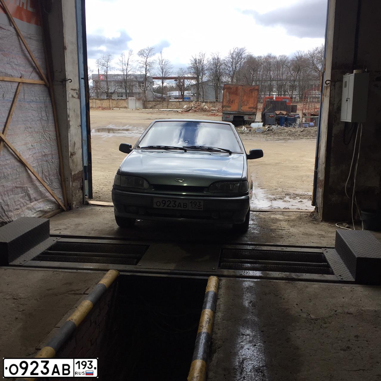 Фото автомобиля LADA 2114 SAMARA, 2008 — госномер О923АВ193. Цвет: СЕРО-СИНЕ-ЗЕЛЕНЫЙ