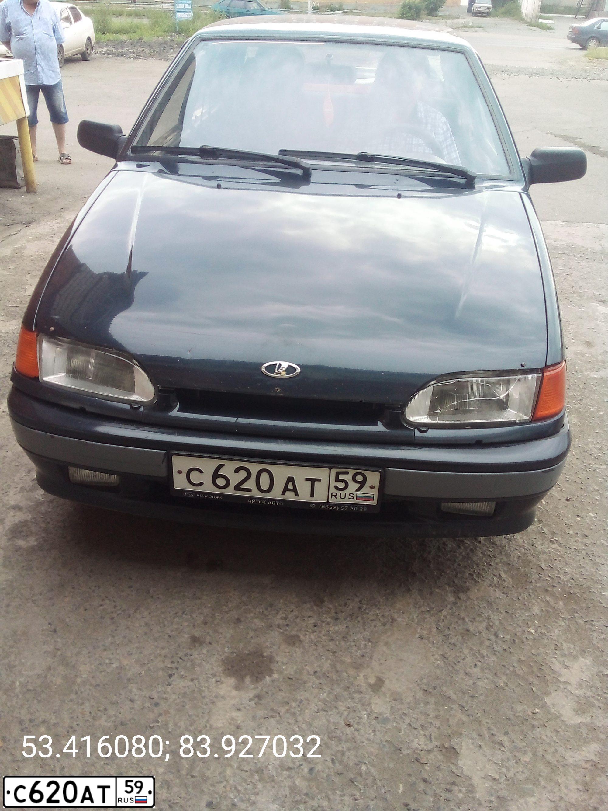 Фото автомобиля LADA 2115, 2005 — госномер В488НН122. Цвет: ЧЕРНЫЙ