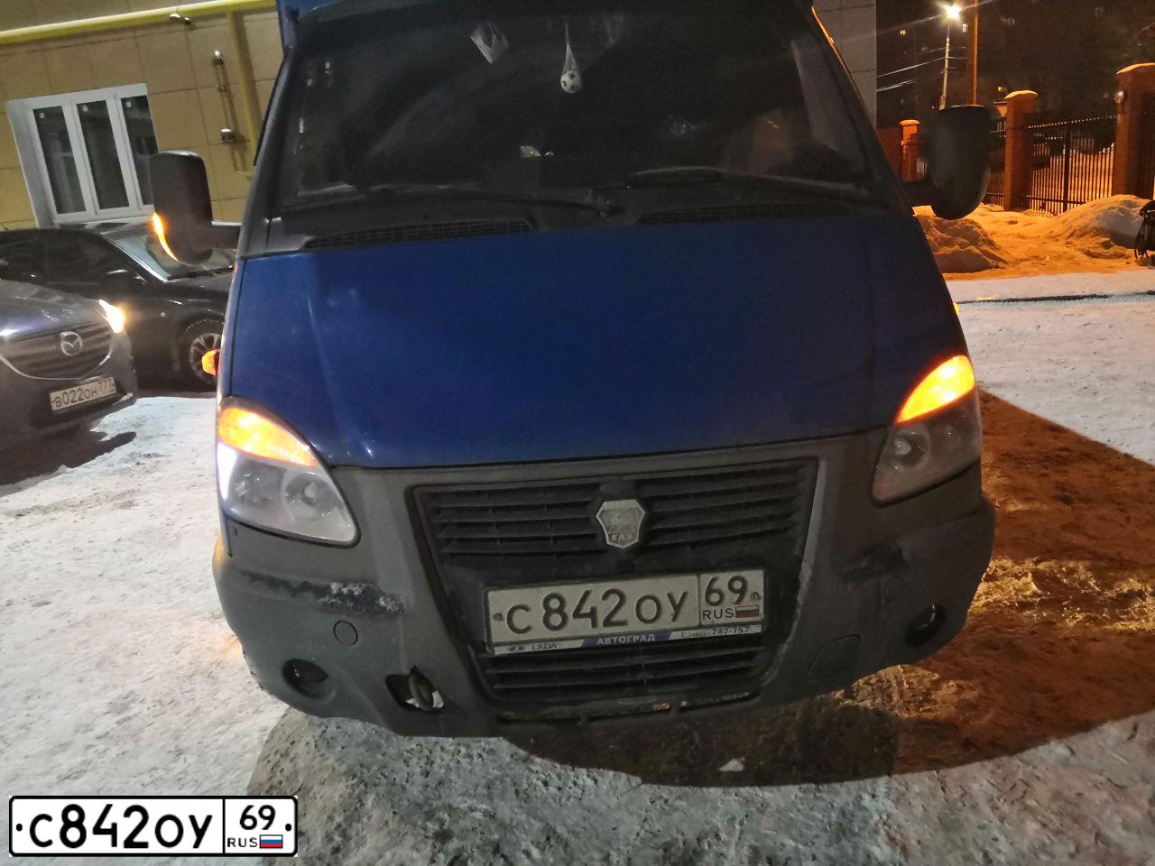 Фото автомобиля ГАЗ 3302, 2012 — госномер Н012ТО69. Цвет: синий