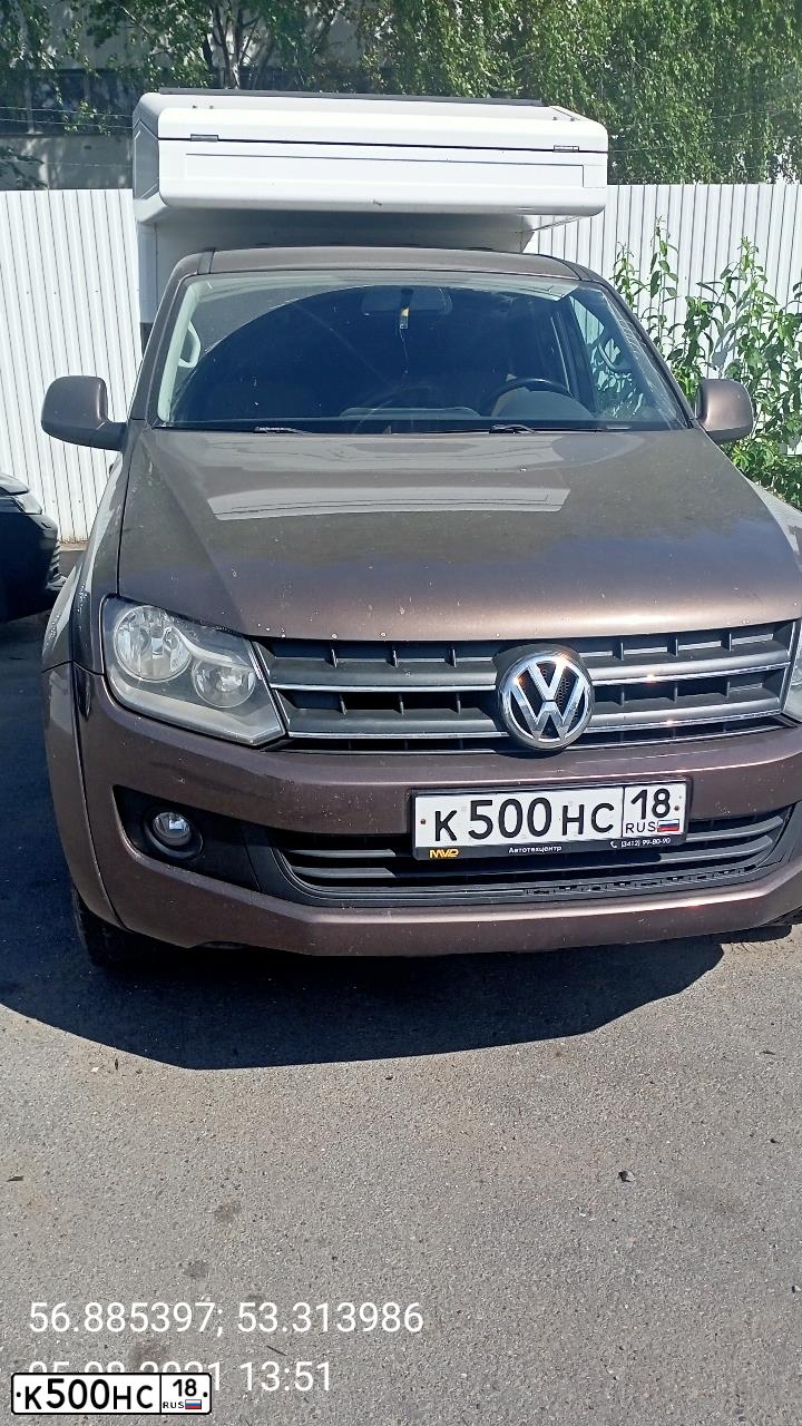 Фото автомобиля VOLKSWAGEN AMAROK, 2011 — госномер М350ХР13