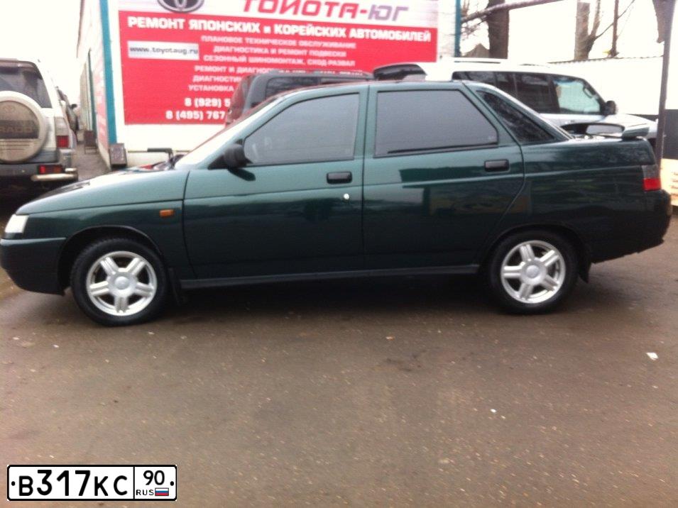 Фото автомобиля LADA 2110, 2003 — госномер В317КС90. Цвет: ЗЕЛЕНЫЙ ТЕМНЫЙ