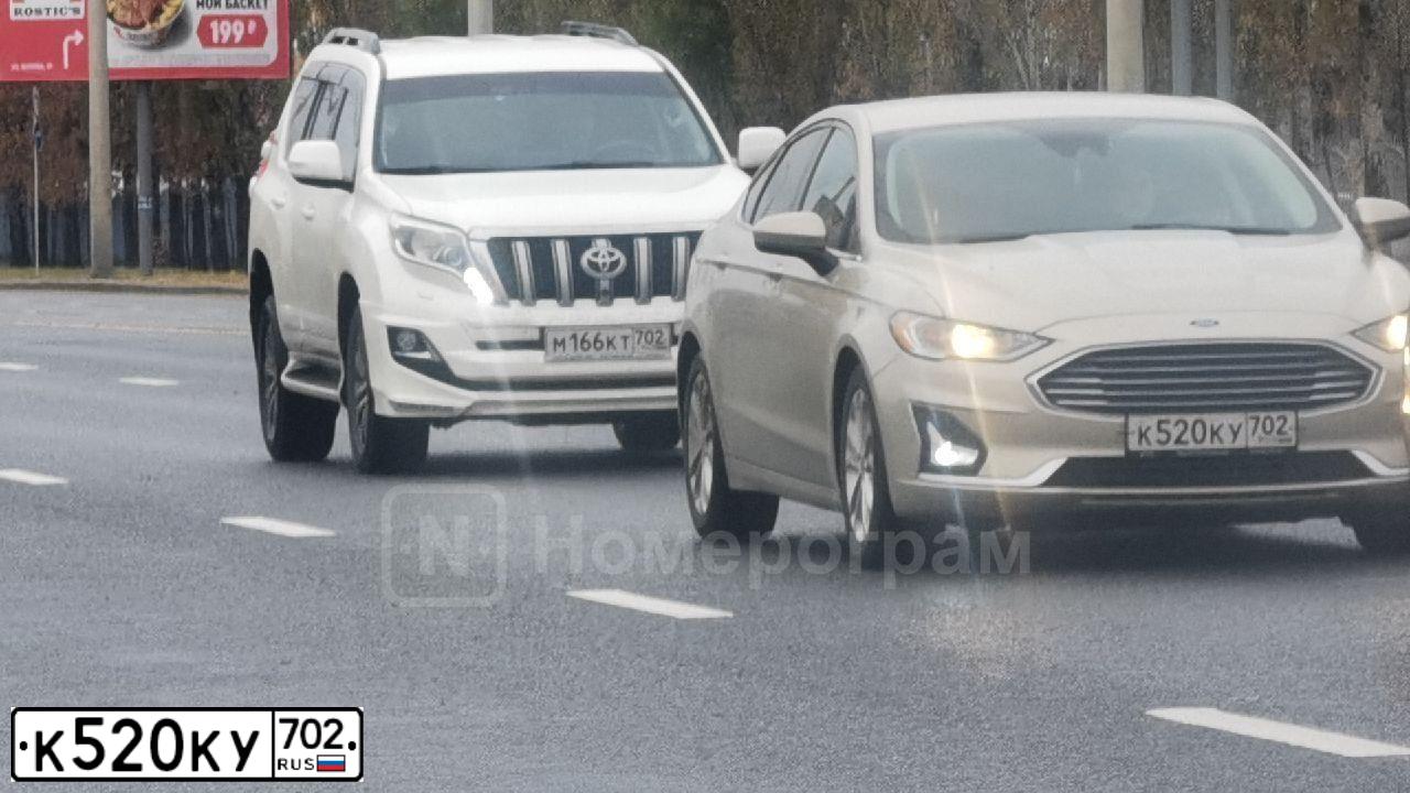 Фото автомобиля FORD ФОРД ФЬЮЖН, 2018 — госномер К520КУ702. Цвет: Коричневый
