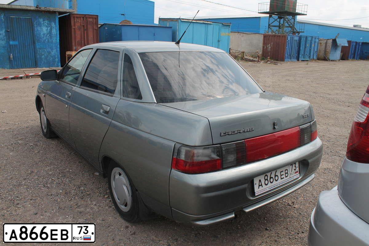 Фото автомобиля LADA 2110, 2006 — госномер А866ЕВ73. Цвет: СРЕДНИЙ СЕРО-ЗЕЛЕНЫЙ-МЕТ.