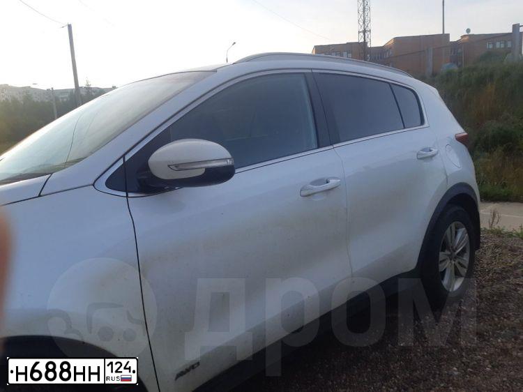 Фото автомобиля KIA SPORTAGE, 2016 — госномер К891ВЕ122. Цвет: Белый