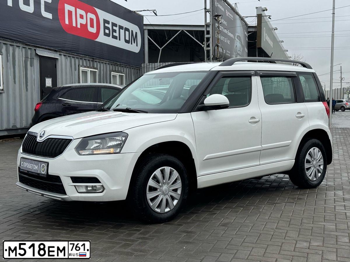 Фото автомобиля SKODA YETI, 2015 — госномер М518ЕМ761. Цвет: Белый
