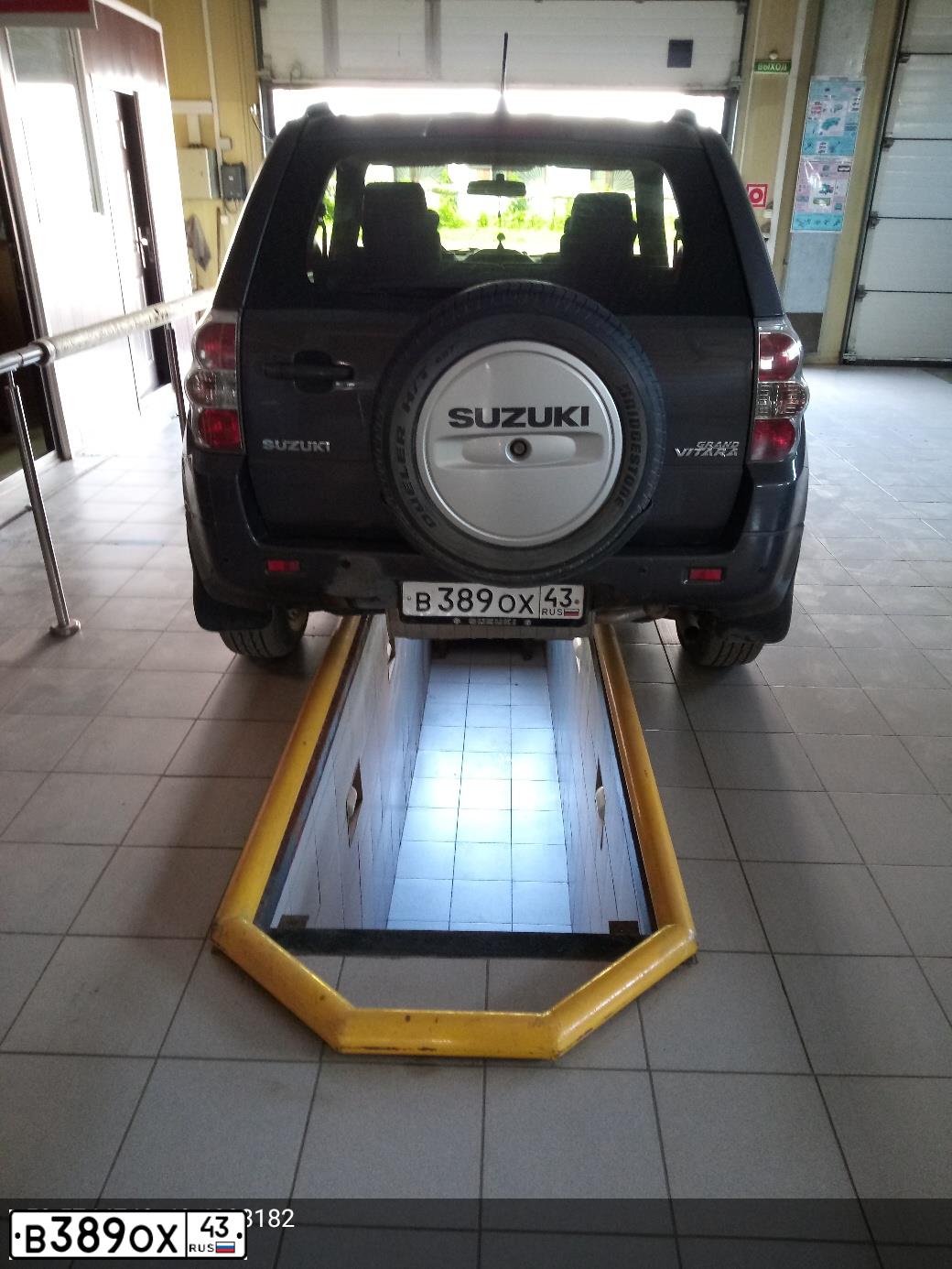 Фото автомобиля SUZUKI /GRAND/ VITARA, 2008 — госномер А877УС150. Цвет: Серый