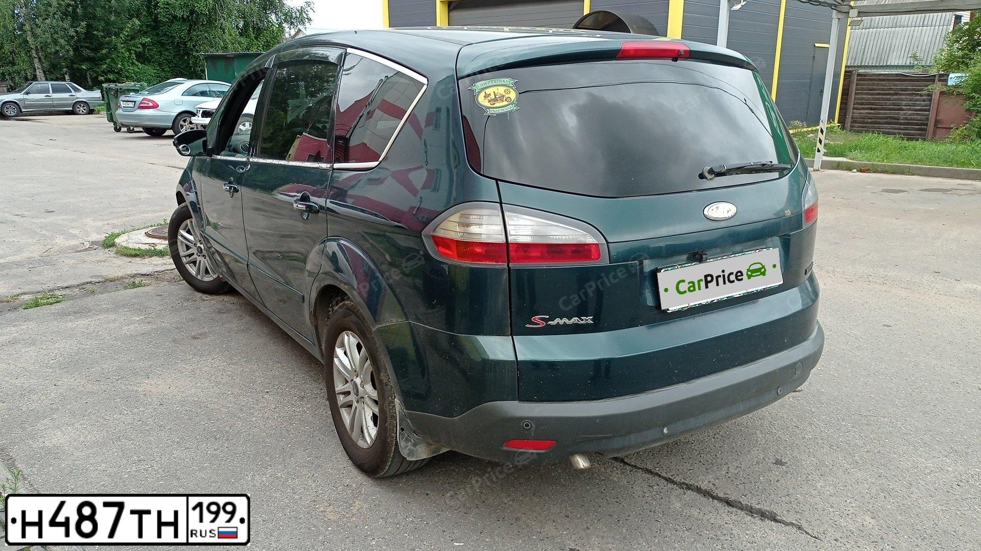 Фото автомобиля FORD S-MAX, 2008 — госномер В871КК790. Цвет: ЗЕЛЕНЫЙ ТЕМНЫЙ